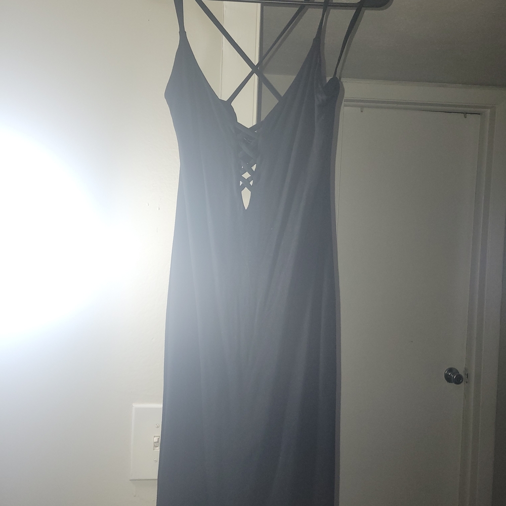 Popular Basics Black and White Polka Dot Dress